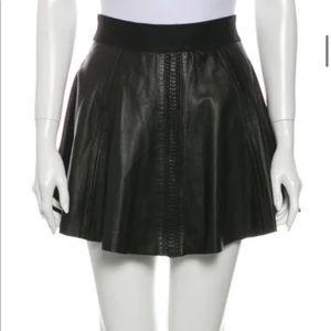 Rag and bone leather skater skirt